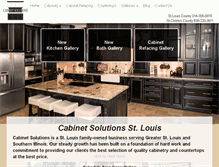 Tablet Screenshot of cabinetsolutions-stl.com